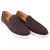Mens Batsanis Magno Brown Nubuck Slip On Work Formal Shoes