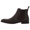 Mens Batsanis Jason Grey Suede Slip On Work Formal Boots