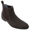 Mens Batsanis Jason Grey Suede Slip On Work Formal Boots