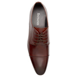 Mens Batsanis Steven Brandy Leather Lace Up Work Formal Shoes