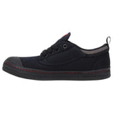 Mens Dunlop Classic Canvas Volleys Sneakers Casual Black Grey Shoes