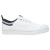 Mens Dunlop Classic Canvas Volleys Sneakers Casual White Navy Shoes