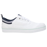 Mens Dunlop Classic Canvas Volleys Sneakers Casual White Navy Shoes