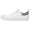 Mens Dunlop Classic Canvas Volleys Sneakers Casual White Navy Shoes