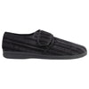 Mens Grosby Thurston Black Slippers Moccasins Warm Night Shoes