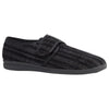 Mens Grosby Thurston Black Slippers Moccasins Warm Night Shoes