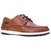 Mens Hush Puppies Dusty Dark Tan Leather Casual Everyday Shoes