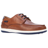 Mens Hush Puppies Dusty Dark Tan Leather Casual Everyday Shoes