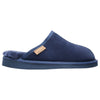 Mens Hush Puppies Loch Slippers Warm Winter Slip On Navy Suede Shoes