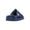 Mens Hush Puppies Loch Slippers Warm Winter Slip On Navy Suede Shoes