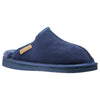 Mens Hush Puppies Loch Slippers Warm Winter Slip On Navy Suede Shoes