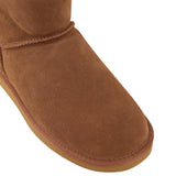 Mens Hush Puppies Lorry Slippers Warm Winter Slip On Chestnut Suede Shoes