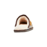 Mens Hush Puppies Sled Slippers Slip On Shoes Natural Plaid Leather Wool