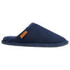 Mens Hush Puppies Sled Slippers Slip On Shoes Navy Leather Wool