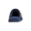 Mens Hush Puppies Sled Slippers Slip On Shoes Navy Leather Wool