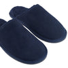 Mens Hush Puppies Sled Slippers Slip On Shoes Navy Leather Wool