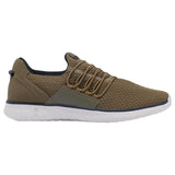 Mens Hush Puppies The Good Bungee Olive Textile Casual Shoes