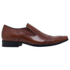 Mens Julius Marlow Bernie Coffee Brown Leather Slip On Work Shoes