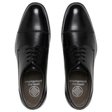 Mens Julius Marlow Expand Black Leather Lace Up Work Dress Shoes