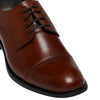 Mens Julius Marlow Expand Tan Leather Lace Up Work Dress Shoes