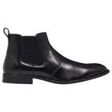 Mens Julius Marlow Harry Black Leather Boots Pull On Leather Shoes