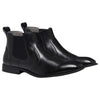 Mens Julius Marlow Harry Black Leather Boots Pull On Leather Shoes