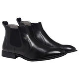 Mens Julius Marlow Harry Black Leather Boots Pull On Leather Shoes
