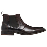 Mens Julius Marlow Harry Brown Oily Leather Boots Pull On Leather Shoes