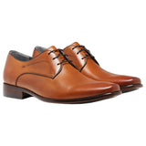 Mens Julius Marlow Keen Formal Dress Work Cognac Leather Lace Up Shoes