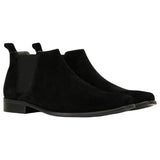 Mens Julius Marlow Kick Black Suede Work Formal Leather Slip On Shoes Boots