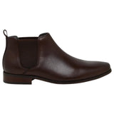 Mens Julius Marlow Kick Mocha Work Formal Leather Slip On Shoes Boots