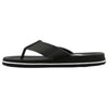 Mens Lightning Bolt Wilson Thongs Sandals Shoes Flip Flops Black/White