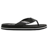 Mens Lightning Bolt Wilson Thongs Sandals Shoes Flip Flops Black/White