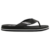 Mens Lightning Bolt Wilson Thongs Sandals Shoes Flip Flops Black/White