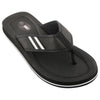 Mens Lightning Bolt Wilson Thongs Sandals Shoes Flip Flops Black/White