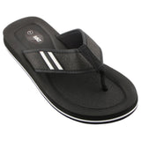 Mens Lightning Bolt Wilson Thongs Sandals Shoes Flip Flops Black/White