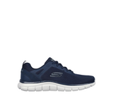 Mens Skechers Track Broader Navy Lace Up Athletic Shoes