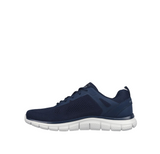 Mens Skechers Track Broader Navy Lace Up Athletic Shoes