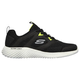 Mens Skechers Bounder - High Degree Black Lace Up Active Shoes