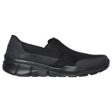 Mens Skechers Equalizer 3.0 - Bluegate Black/Black Slip On Sneaker Shoes