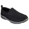 Mens Skechers Harper - Walton Black Slip On Sneaker Shoes