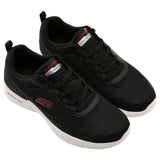 Mens Skechers Skech-Air Dynamight - Bliton Black/Red Sneaker Shoes