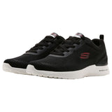 Mens Skechers Skech-Air Dynamight - Bliton Black/Red Sneaker Shoes