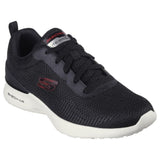 Mens Skechers Skech-Air Dynamight - Bliton Black/Red Sneaker Shoes