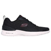 Mens Skechers Skech-Air Dynamight - Bliton Black/Red Sneaker Shoes
