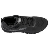 Mens Skechers Track Broader Black Lace Up Athletic Shoes