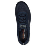 Mens Skechers Track Broader Navy Lace Up Athletic Shoes