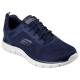 Mens Skechers Track Broader Navy Lace Up Athletic Shoes