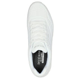 Mens Skechers Uno - Stand On Air Wide Fit White Sneaker Shoes