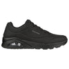 Mens Skechers Uno - Stand On Air Wide Fit Black/Black Sneaker Shoes